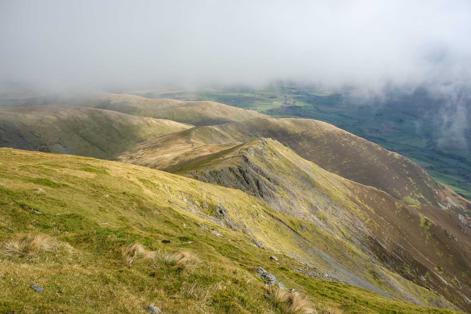 Image of Scales Fell from Blencathra with descending mist